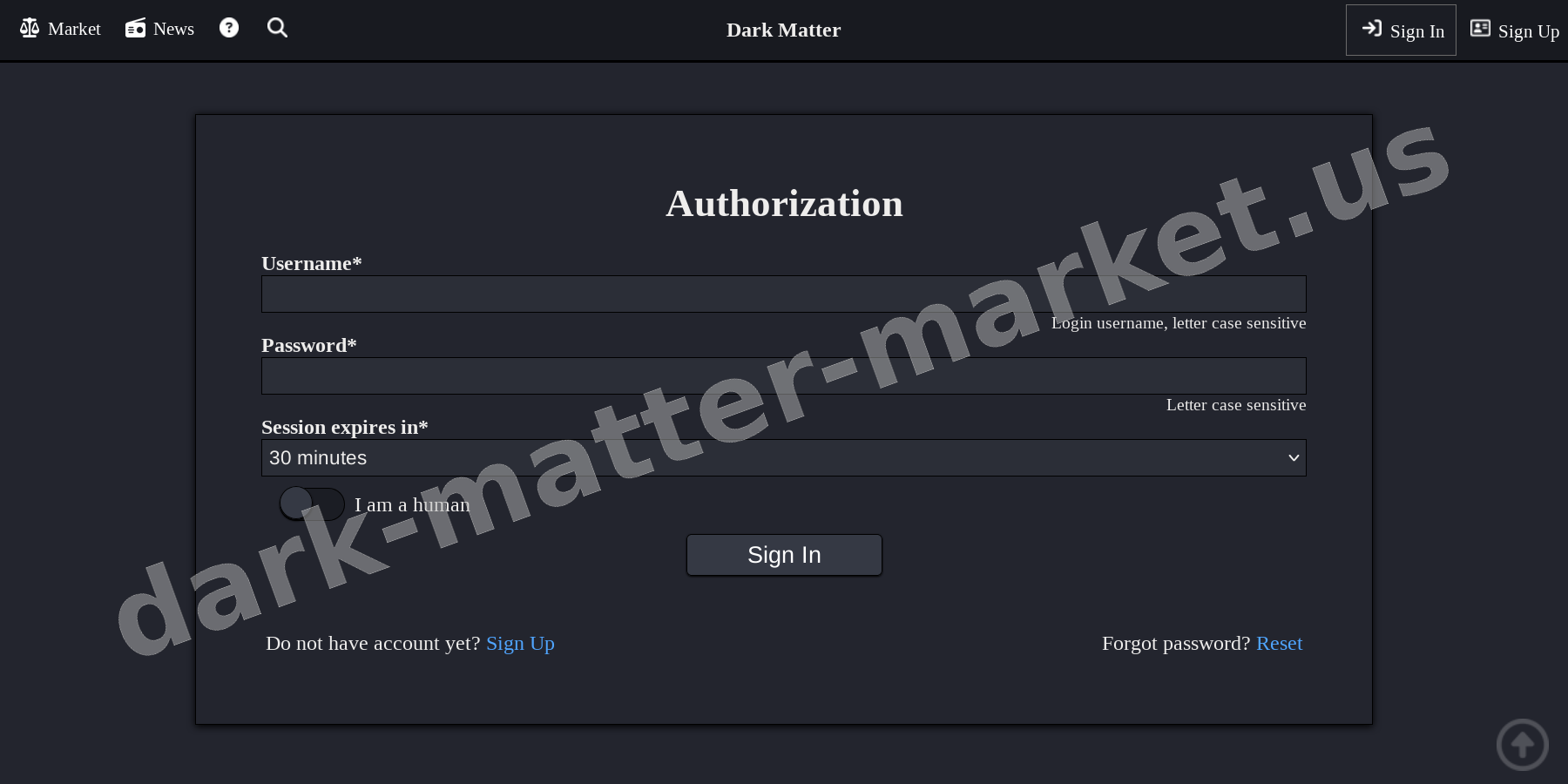 User Login Interface